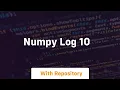 numpy log 10