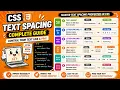 CSS TEXT SPACING - LETTER SPACING WORD SPACING LINE HEIGHT INDENT TUTORIAL