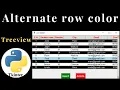 How to alternate row color in tkinter Treeview