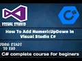 How to add NumericUpDown in Visual studio C