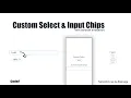 Custom select Input chips using Tailwind css Alpine js CodeF