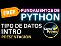 Curso Python - Leccion de tipos de datos