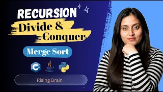 Merge Sort Algorithm Divide and Conquer Recursive Sorting Explained Java Python C