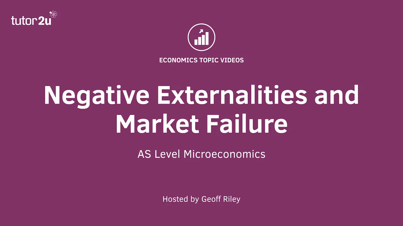 Negative Externalities and Market Failure I A Level and IB Economics
