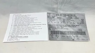 How to find your ford interior color trim code exterior paint code w chart on interior trim