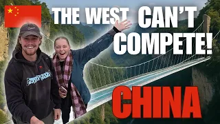 西方羡慕中国的基建，世界最长玻璃桥在张家界