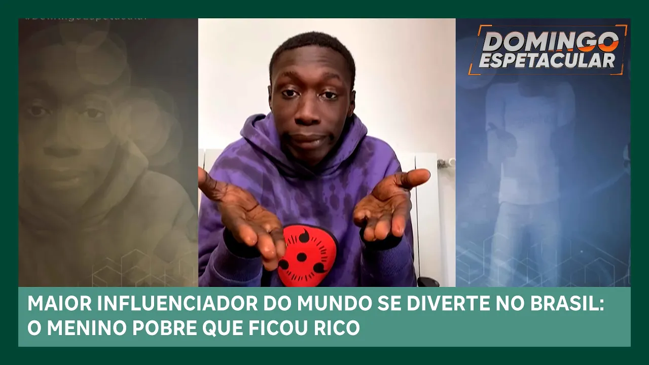 Khaby Lame: Maior influenciador do mundo visita o Brasil e passa um dia com o Domingo Espetacular