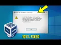 Oracle VM VirtualBox needs Microsoft Visual C Redistributable Package being installed first Fix