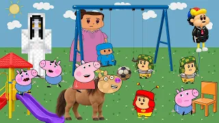 LOS MAS DIVERTIDOS CORTOS ANIMADO DE PEPPA Y GEORGE Y CHAVITO😁⁉#37 #peppapig 