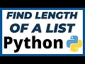 How to find length of list in python program tutorial