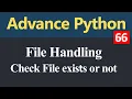 Check if a file exists in Python