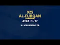 Download Lagu Murottal Merdu Muammar ZA 025 : Surat Al-Furqan