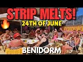 Download Lagu Benidorm - The Strip Melts in the HEAT! 🔥┃Bars, Beach \u0026 Happy Tourists