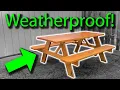 How to Weatherproof Seal and Finish a Wooden Picnic Table