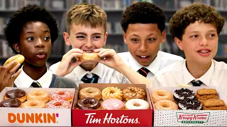 British Highschoolers try American Donuts!