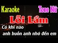 Download Lagu Lỗi Lầm Karaoke Tone Nữ Karaoke Lâm Organ - Beat Mới