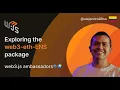 Web3 js v4 - Exploring the web3-eth-ENS package ENGLISH