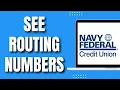How To See Routing Numbers On Navy Federal App Easy Way 2023