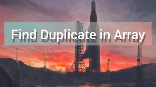 Find Duplicate in Array Interviewbit in Tamil