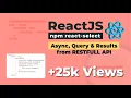 ReactJs use react-select async to query backend api and get options as dropdown