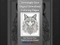 Zentangle Cats Coloring Pages