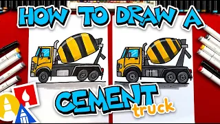How To Draw A Cement Truck