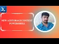 New-AzStorageContext New-AzStorageContext PowerShell