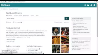 How to Search ProQuest Databases