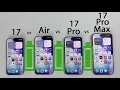 Download Lagu iPhone 17 Pro Max vs 17 Pro vs Air vs 17 Battery Life DRAIN Test