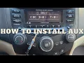 How to install AUX on 2003 - 2007 Honda Accord