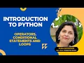 Python Operators Conditional Statements and Loops