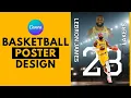 Poster Design in Canva Basketball Poster LeBron James