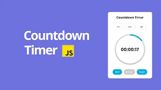 Countdown Timer Using Vanilla JavaScript