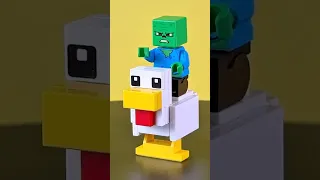 Minecraft CHICKEN JOCKEY Is Here🐤 Fan-Favorite Mob in LEGO 21272! #minecraftmovie #chickenjockey