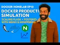 Docker Production Simulation Scaling Flask Postgres with Nginx Monitoring Docker HomeLab EP10