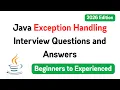 Java Exception Handling Interview Questions and Answers