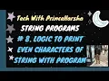 8 Programs on strings - Program to print even characters of string