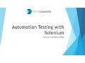 Automation Testing Tutorial Selenium Tutorial
