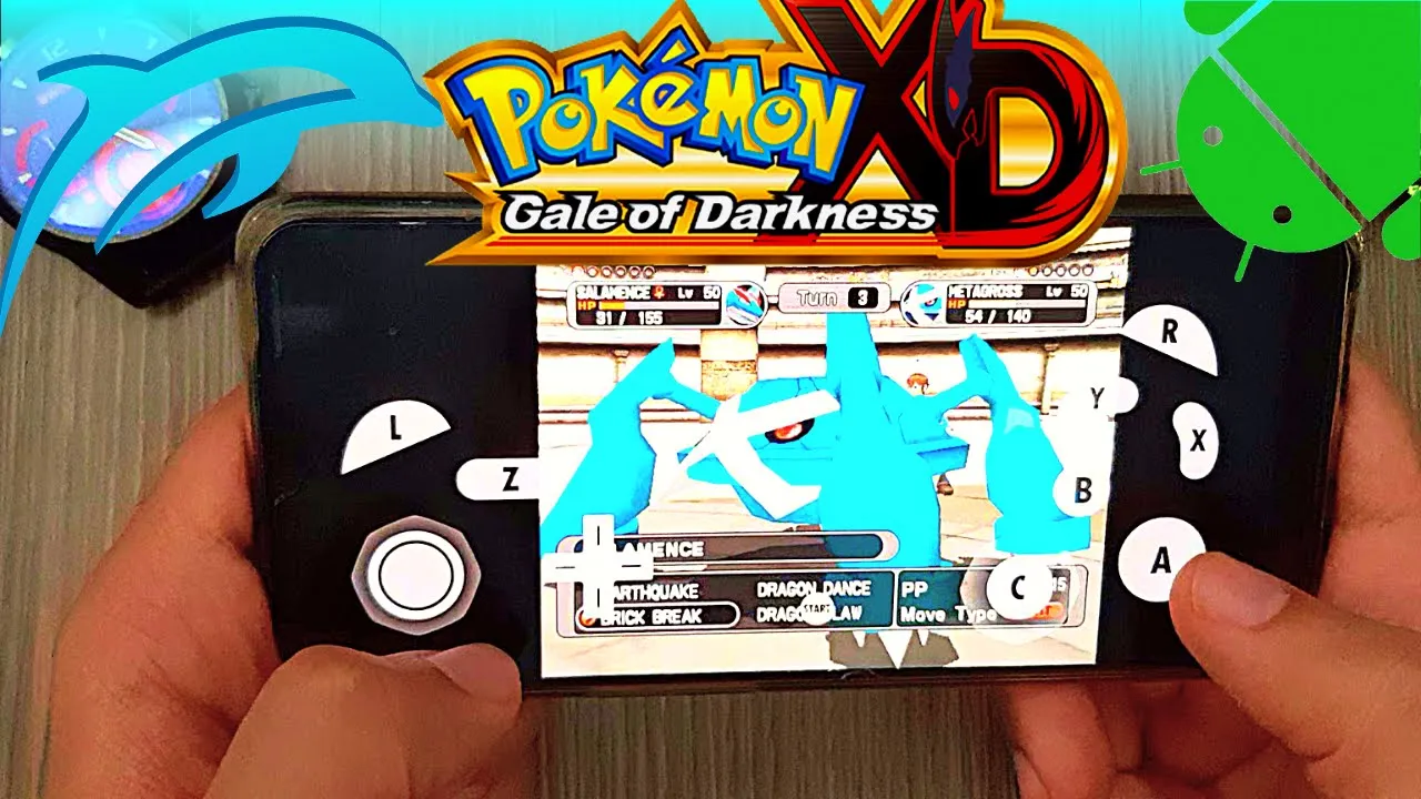 Pokémon XD: Gale of Darkness Gamecube Android - Dolphin Gamecube Emulator Mobile - Gameplay 2022