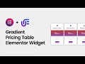 Gradient Pricing Table Widget for Elementor