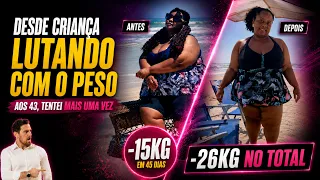 Desde criança lutando ontra o peso mas com essa estratégia ela emagreceu 26Kg natural