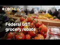 How will the federal GST grocery rebate work