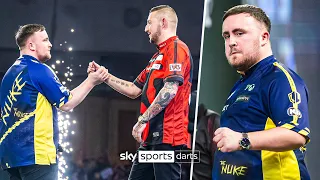 Luke Littler BEATS Nathan Aspinall to reach Worlds final four 🔥🟣