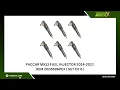 Paccar MX13 Fuel Injector 2014-2017 OEM 2005596PEX Set of 6
