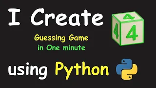 I CREATE NUMBER GUESSING GAME IN 1 MIN USING PYTHON LEARN PYTHON BY BUILDING SIMPLE PROJECTS