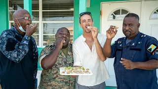 AMAZING! Homemade Sushi With The Bahamas Police & Defense Force (Day 15)