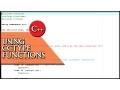 C Using CCTYPE functions