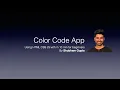 Color Code App HTML HTML5 CSS JavaScript