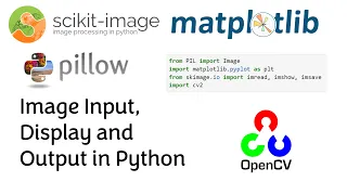 Python Image input and output using different Python library