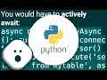 Python async await on condition being true